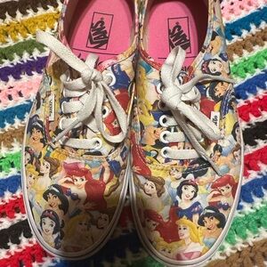 Disney Colorful Canvas Vans Sneakers
